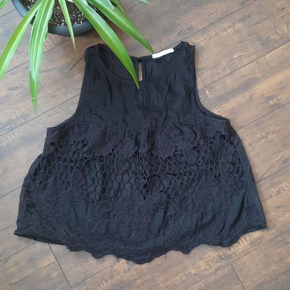 Acemi Tops - Acemi Black Size Medium 100% Cotton Flowy Top